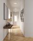 Preview: Eckige Flache LED-Deckenleuchte schaltbar weiss IP20